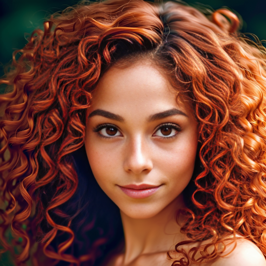 Top 10 SDXL Models, comparison, beautiful freckled lady with curly hair, Unstable Diffusers