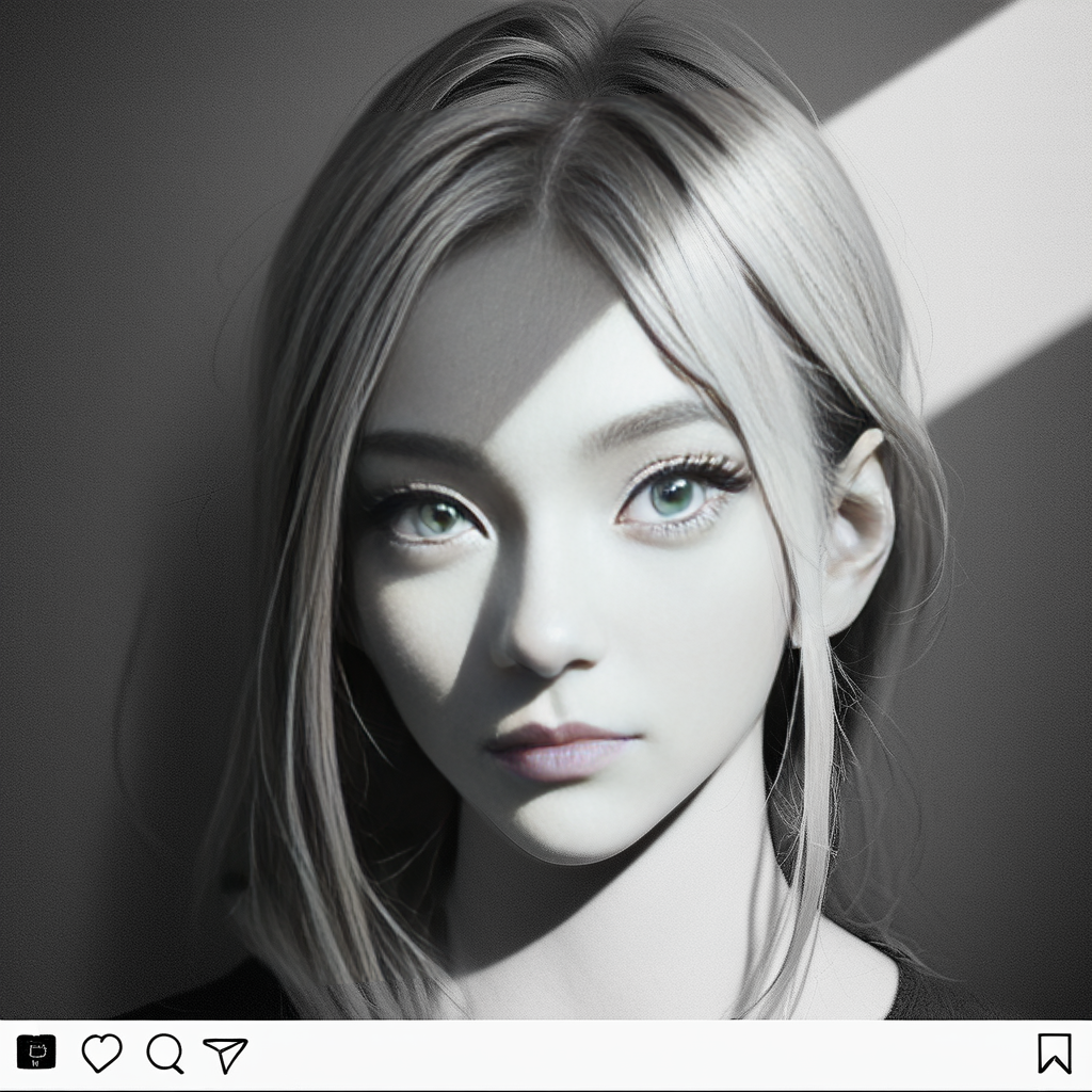 Top 10 SDXL Models, comparison, black and white inistagram picture, Animagine XL
